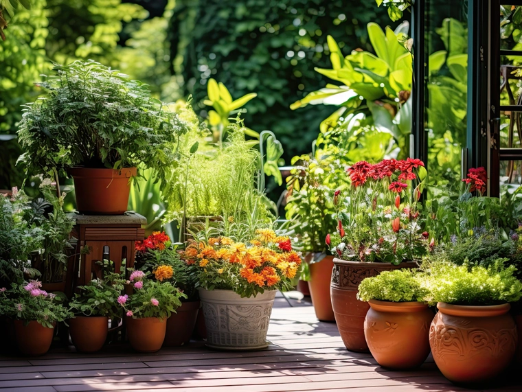 Selección y disposición de plantas