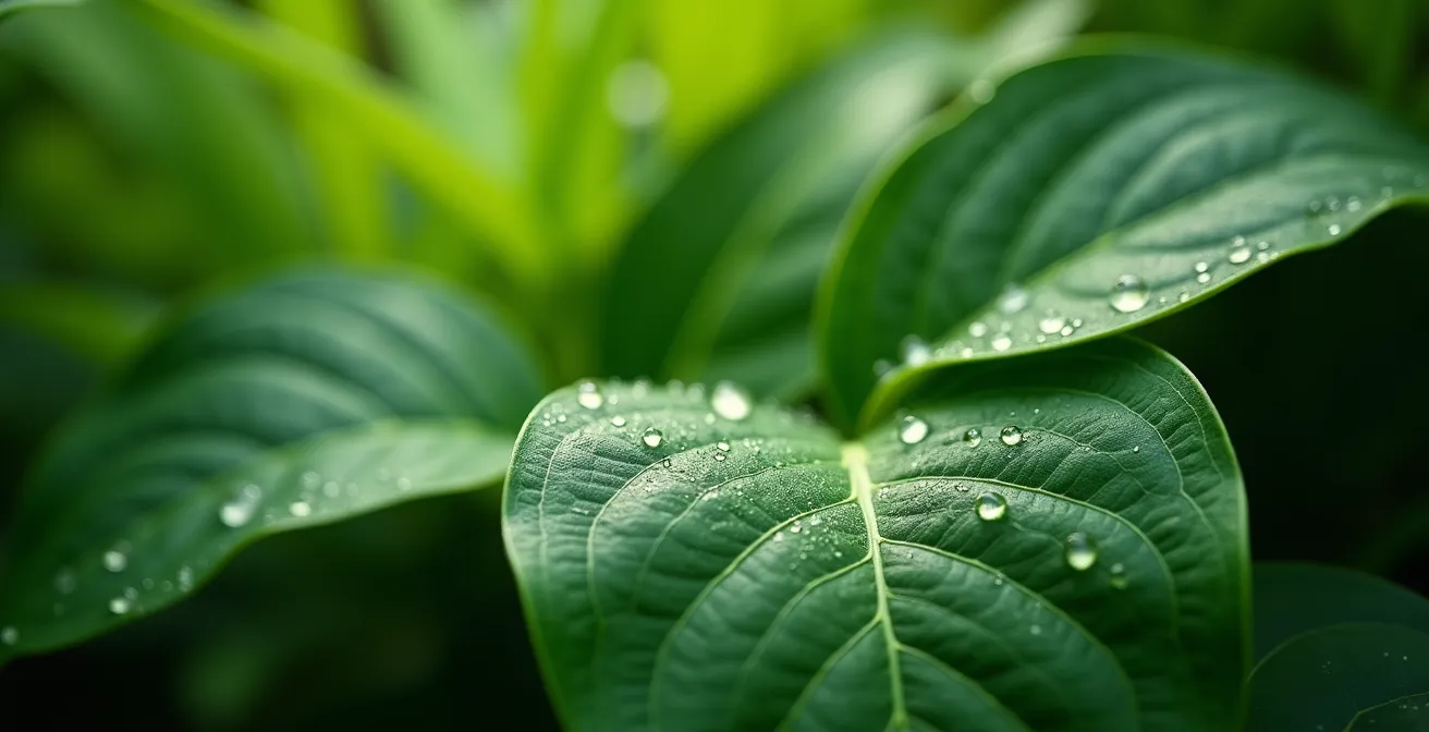 Jardín madrileño con aspecto tropical usando plantas resistentes al clima continental