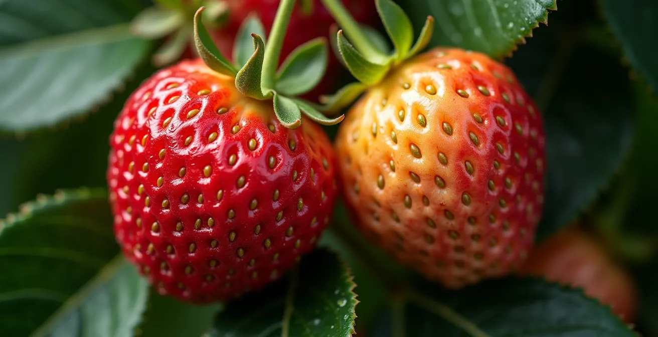 Detalle de frutos de madroño y granada mostrando el patrimonio botánico español