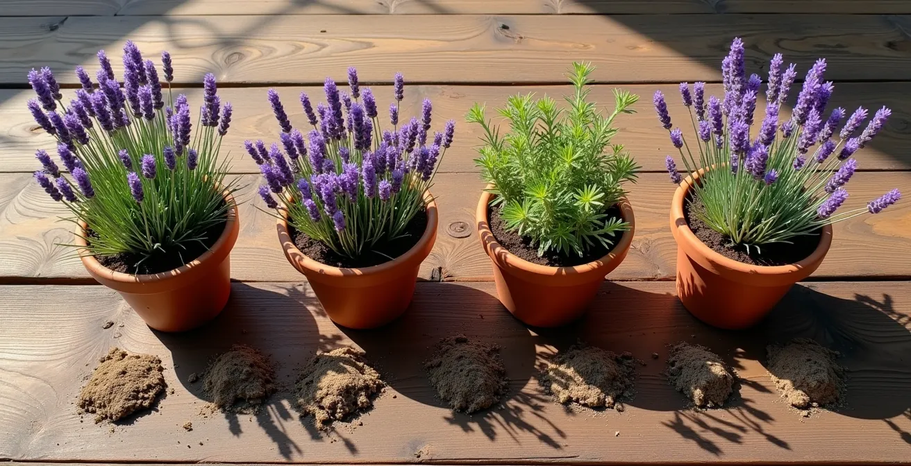Mapa visual de España mostrando las diferentes variedades de lavanda según las zonas climáticas